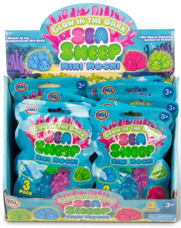 HGL Sea Sheep Glow In The Dark Mini Mochis – 3 Pack