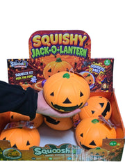 Large Squooshies Squishy Jack-O'-Lantern – Halloween Pumpkin Sensory Toy