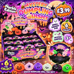 Mystery Halloween Dumpling Squishy – Marble Edition – 6 to Collect