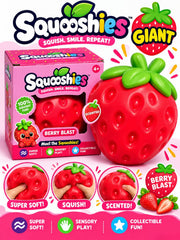 Squooshies Giant Berry Blast Strawberry Scented Squishy 🍓