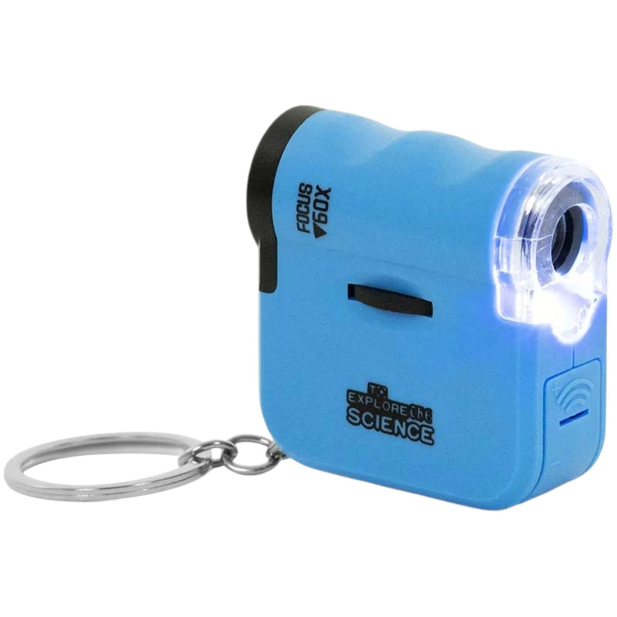 Microscope Keychain – 60x Magnification with LED Light