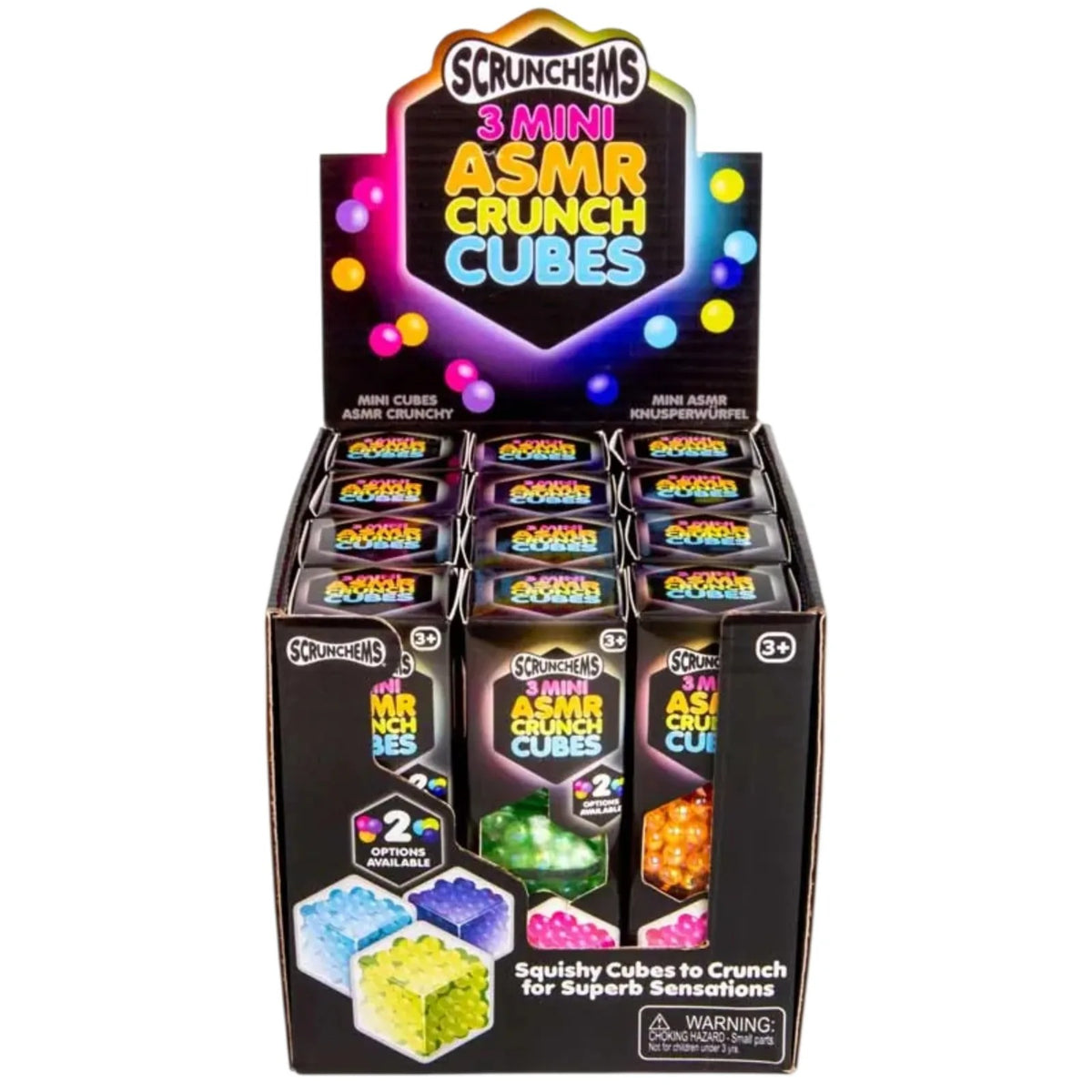 Scrunchems 3 Mini ASMR Crunch Cubes – Squishy Sensory Toy