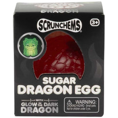 Scrunchems Sugar Dragon Egg – Glow in the Dark Squishy Dragon | 6 Colours