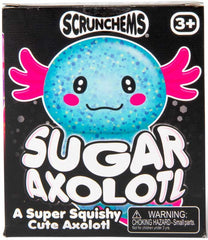 Scrunchems Sugar Axolotl – Super Squishy Glitter Sensory Toy