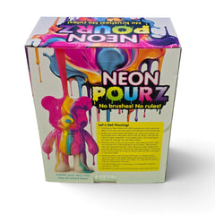Neon Pourz DIY Marble Bear Paint Pouring Craft Kit – 3 Neon Colours
