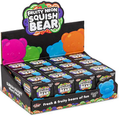 Scrunchems Fruity Neon Squish Bear – Scented Sensory Fidget Toy – 3+