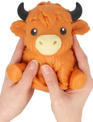 Squeezy Highland Cow Squishy Sensory Fidget Toy