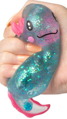 Scrunchems Sugar Axolotl – Super Squishy Glitter Sensory Toy